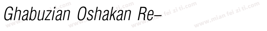 Ghabuzian Oshakan Re字体转换